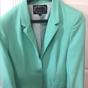 Teal blazer lightly used